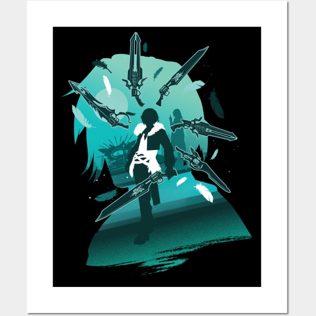 Protagonist Squall Wall Art by HyperTwenty